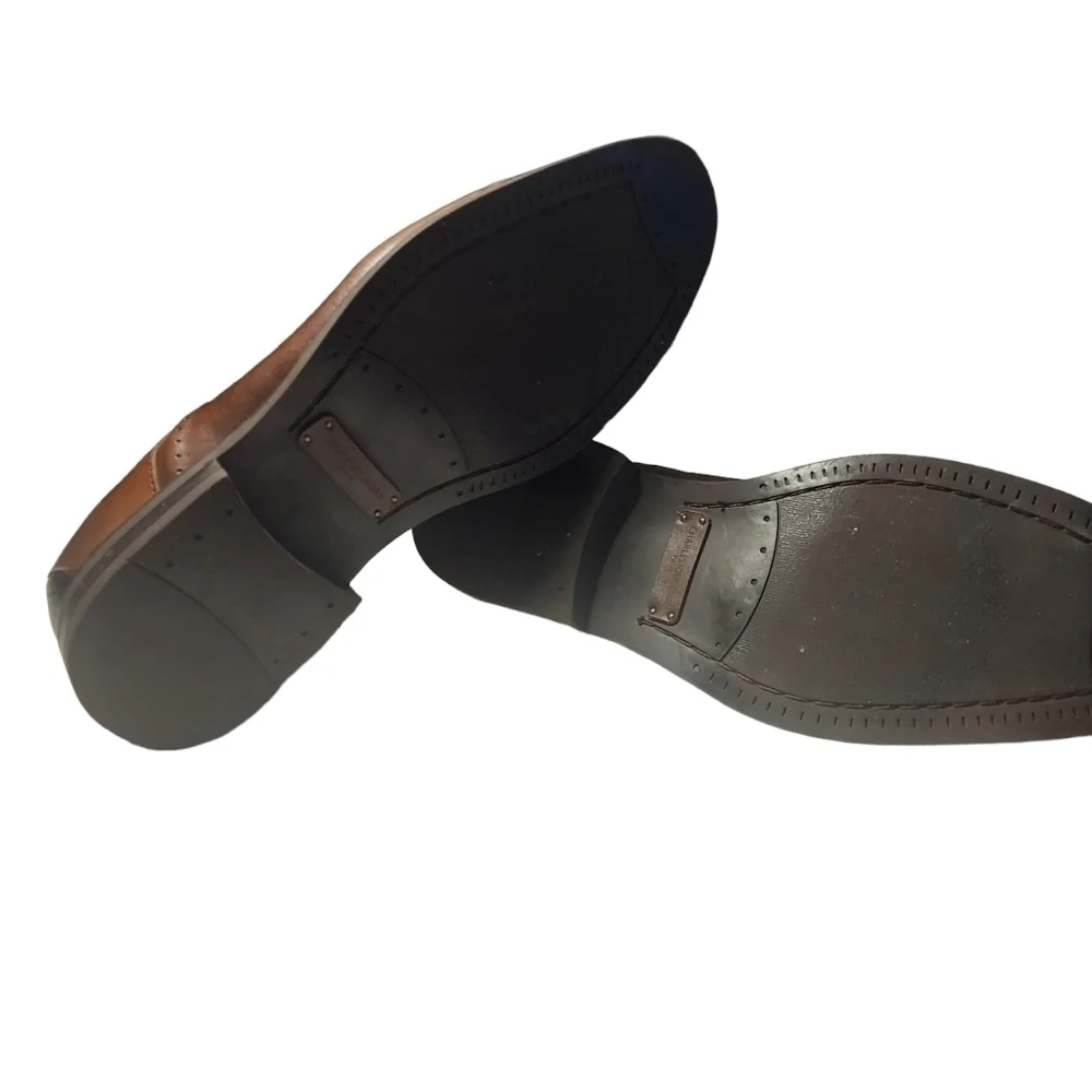 10.5 Charles Jourdan brown and dark‎ brown dress shoes